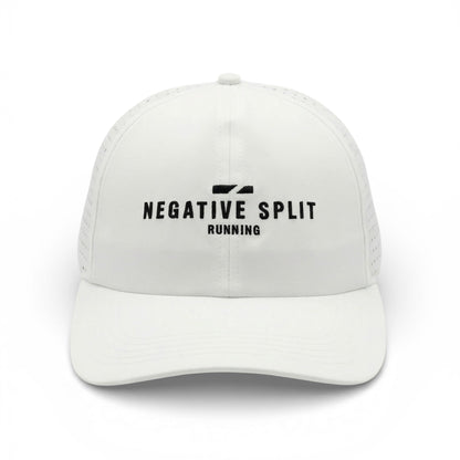 lightweight breathable mesh running hat for marathon training, sun, moisture wicking, internal pocket, NYC running brand