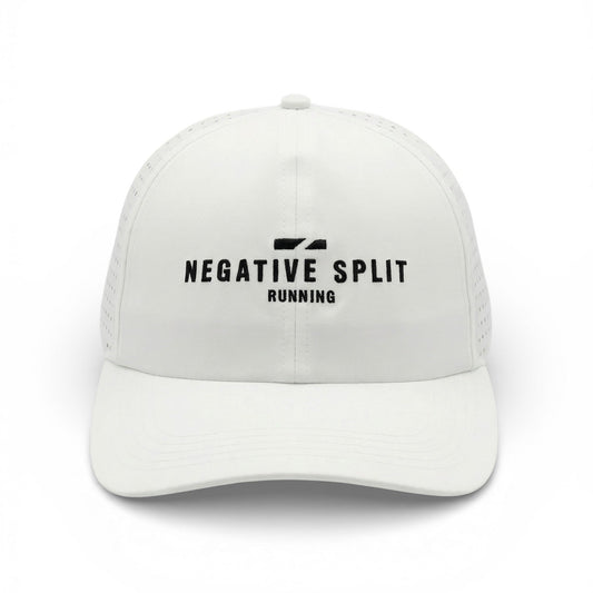 lightweight breathable mesh running hat for marathon training, sun, moisture wicking, internal pocket, NYC running brand